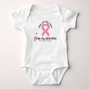 I Miss My Grandma Breast Cancer Baby Bodysuit