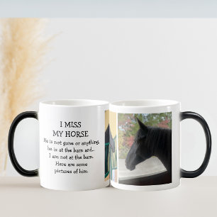 I miss my horse Personalized Mug with pictures