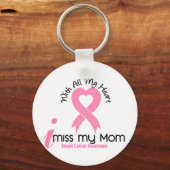 I Miss My Mom Breast Cancer Keychain (Front)