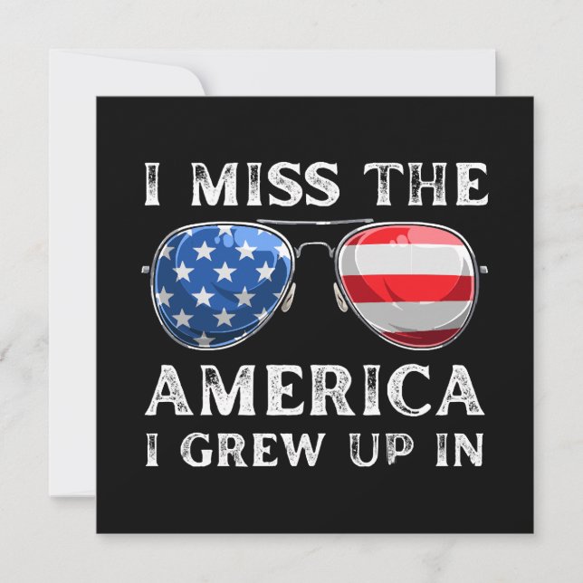 i miss the America i grew up in (Front)