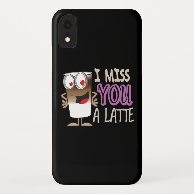 I Miss You a Latte Case-Mate iPhone Case (Back)