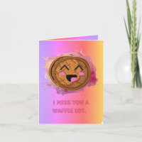 I Miss You A Waffle Lot Funny Food Pun 