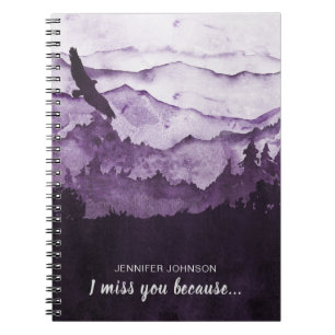 I miss you because... Grief Keepsake Journal