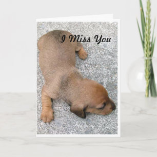 I Miss You Card