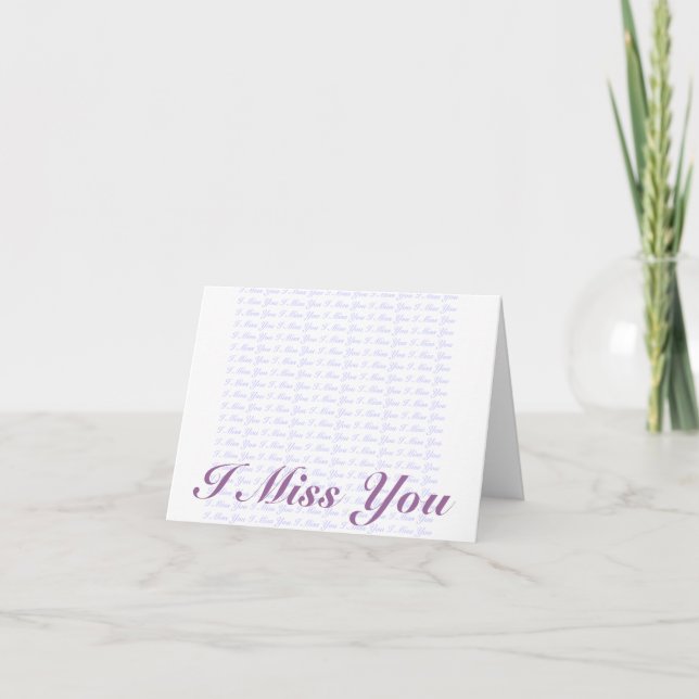 I Miss You Card (Front)