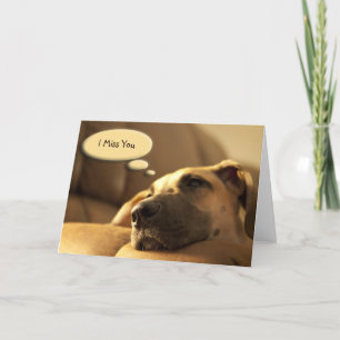 I Miss You Card