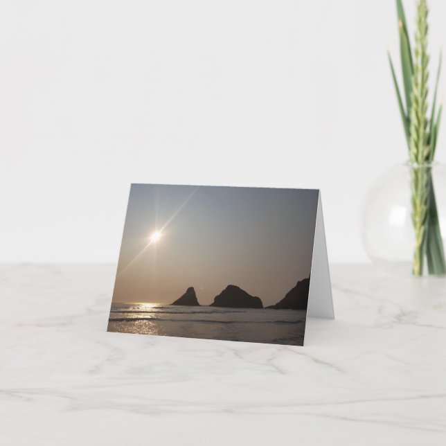 "I Miss You" Card - Oregon Coast (Front)