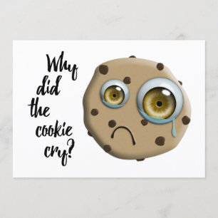 I MISS YOU cookie joke Invitation
