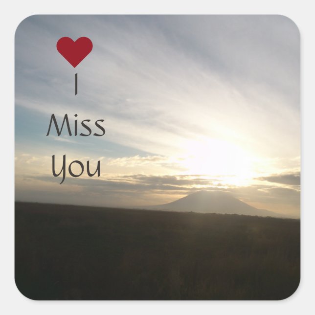 I Miss You from the Horizon Sticker (Front)
