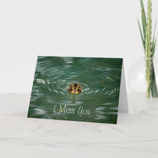 I Miss You Greeting Card (Front)