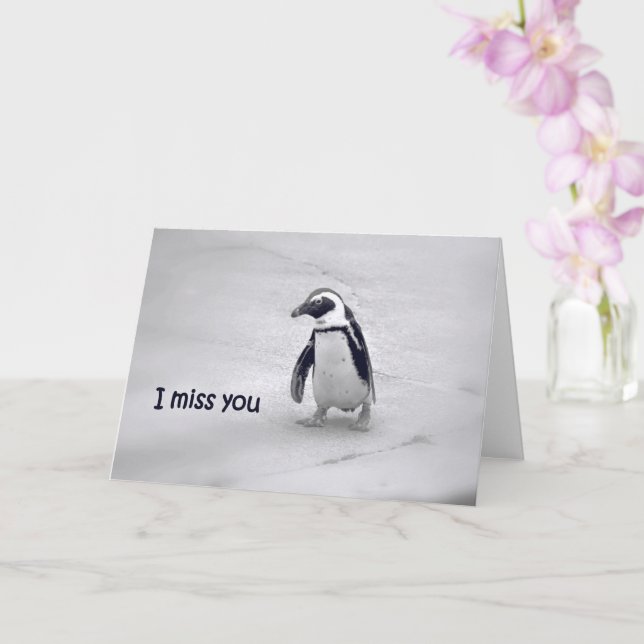 I Miss You Greeting Card (Orchid)