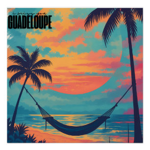 "I miss you Guadeloupe" - Sunset & Hama Poster