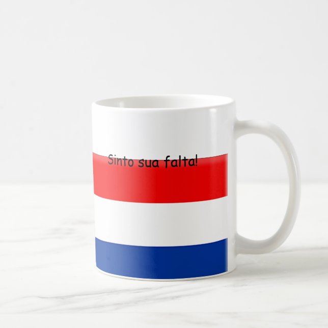 I miss you Holland Brazil Coffee Mug (Right)