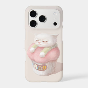 I Miss You: Kawaii Sleeping Cat Cupcake Art