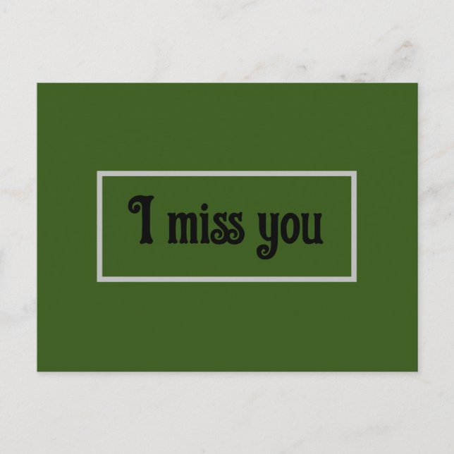 I miss you ldr card (Front)