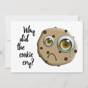I MISS YOU mom cookie joke Invitation