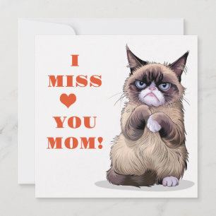 I Miss You Mom Holiday Card