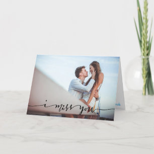 I Miss You Personalized Photo Card