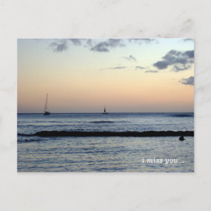 i miss you ... postcard