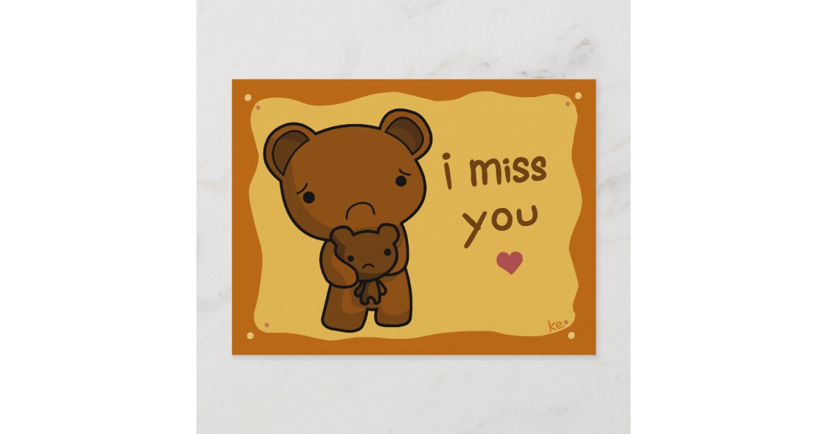 I Miss You Postcard | Zazzle