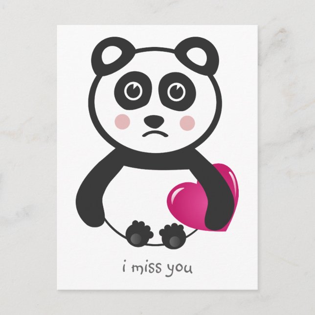 I miss you postcard (Front)