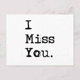 I Miss You. Postcard