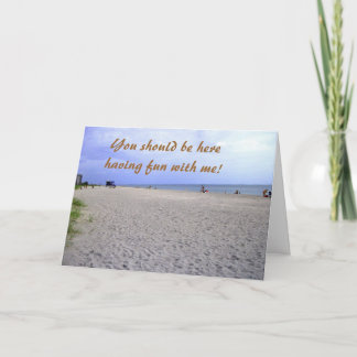 I Miss You Siesta Keys Greeting Card