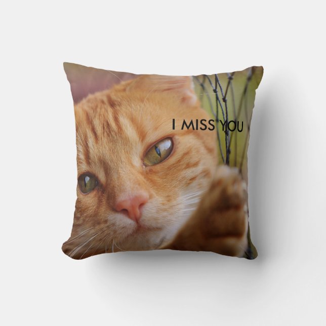 I MISS YOU THROW PILLOW (Front)