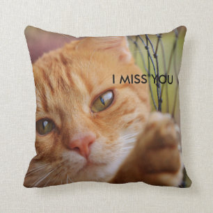 I MISS YOU THROW PILLOW