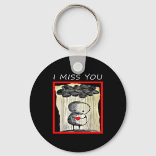 I Miss You Valentine’s Day Keychain