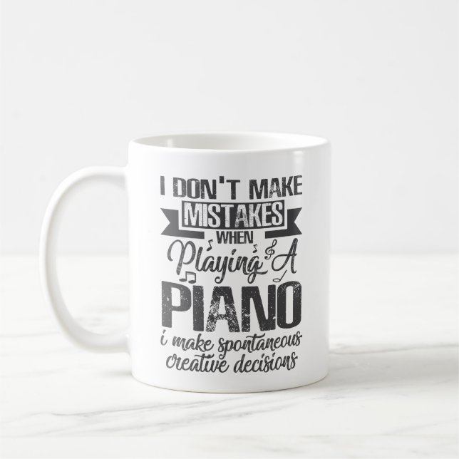 I Mistakes When Playing Piano Player Coffee Mug (Left)