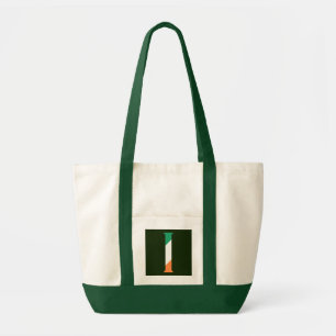 I Monogram overlaid on Irish Flag itcnt Tote Bag