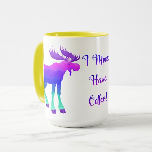 I Moose A Café - 15 oz. Mug (Devant gauche)
