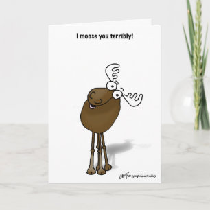 I moose you! card