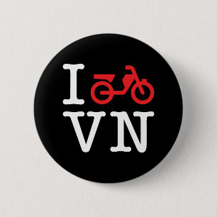 I Motorbike Vietnam 2 Inch Round Button