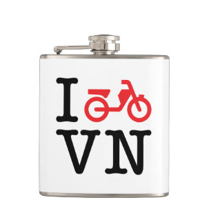 I Motorbike Vietnam Hip Flask