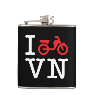 I Motorbike Vietnam Hip Flask