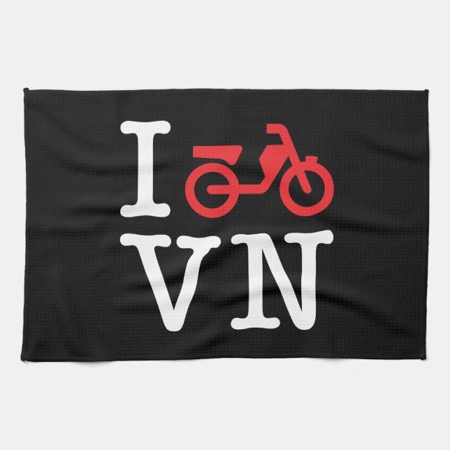 I Motorbike Vietnam Kitchen Towel (Horizontal)