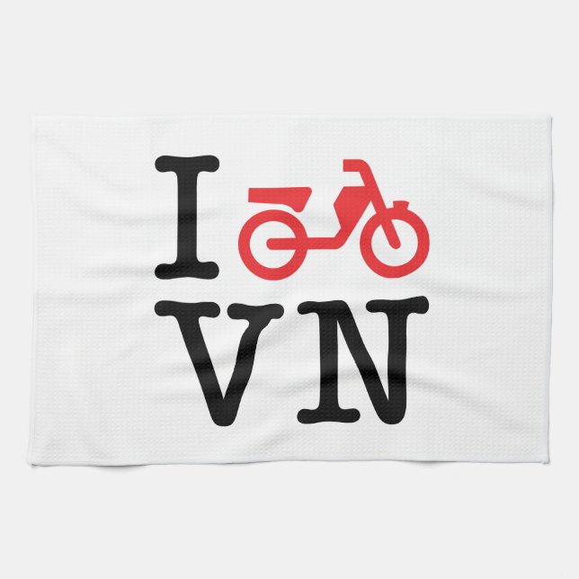 I Motorbike Vietnam Kitchen Towel (Horizontal)