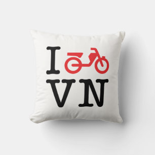 I Motorbike Vietnam Throw Pillow