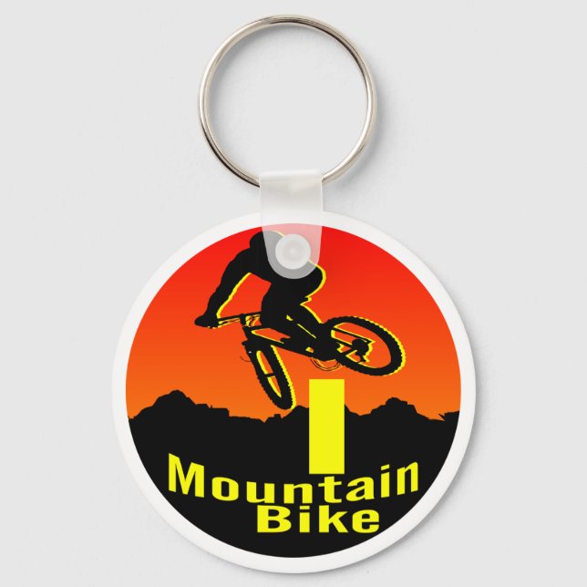 I Mountain Bike Keychain (Front)