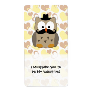 I moustache vous à être mon Valentine
