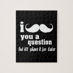 I moustache you a question jigsaw puzzle