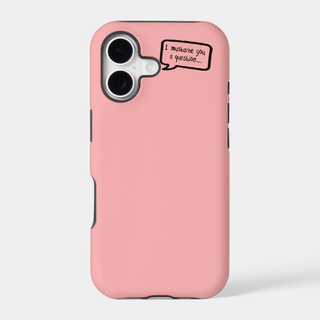 i moustache you a question mini pink (Back)