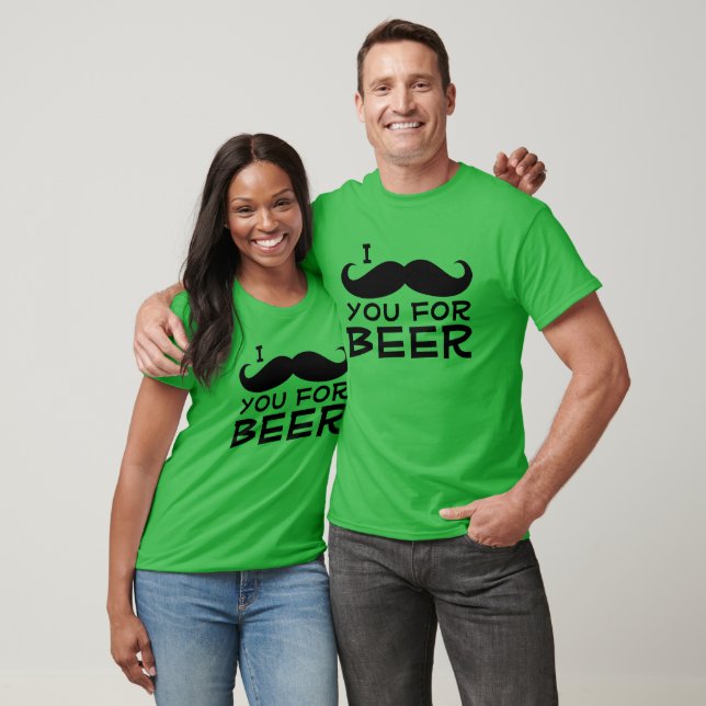 I Moustache you for Beer Funny St Patricks Day T-Shirt (Unisex)
