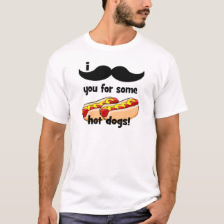I moustache you for some hot dogs! T-Shirt