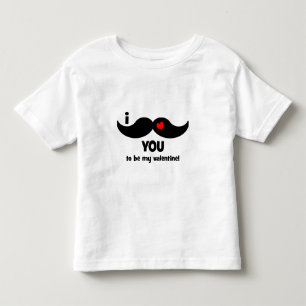 I moustache you to be my valentine! toddler t-shirt