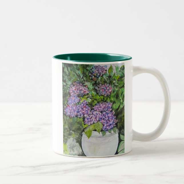 I Must Have Flowers, Always and Always, Monet Two-Tone Coffee Mug (Right)