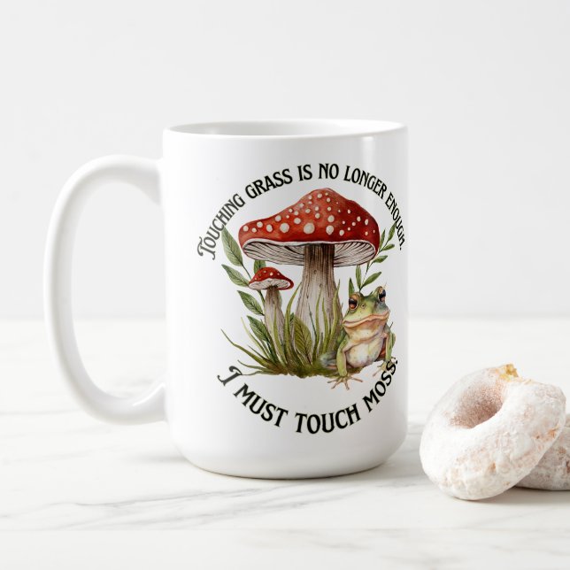 I must touch moss coffee mug (With Donut)