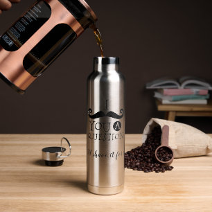 I Mustache You A Question Water Bottle